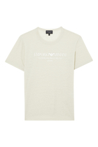 Logo Linen-Blend T-Shirt